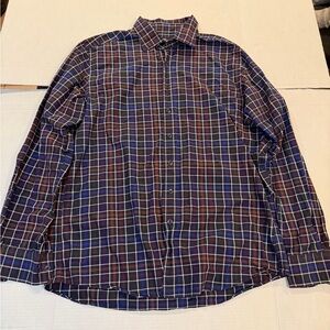 Rodd & Gunn Navy, Red & White Plaid Button-Down Shirt